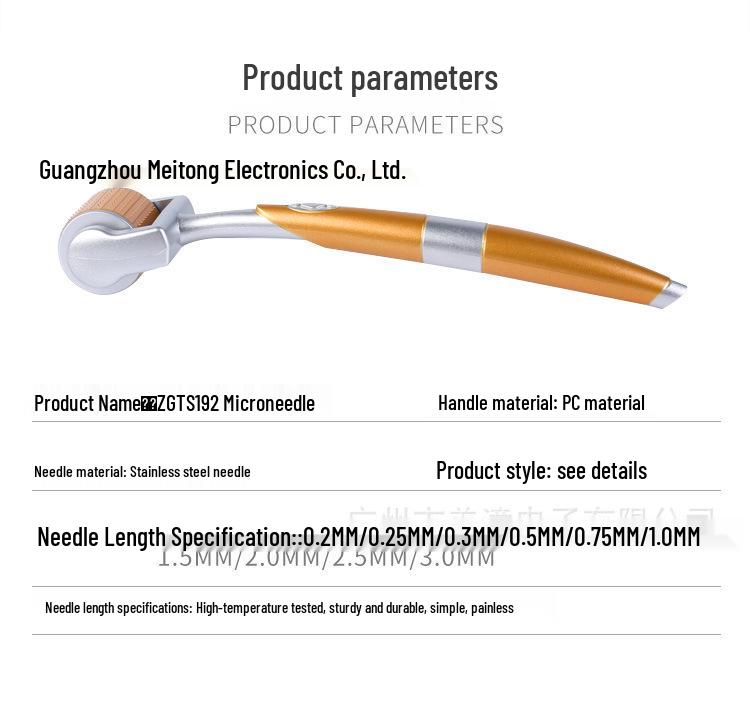 GTS192 Titanium-Plated Microneedle Roller Accessories Available Year-Round
