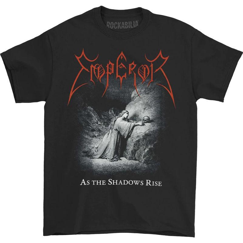 1991Emperor Band Norwegian Black Metal Rock Dark Style American Retro Men's Cotton Short Sleeve T-Shirt Casual Fashion