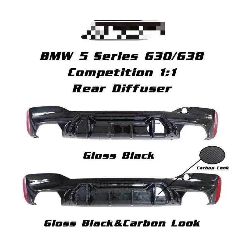 Gloss Black Rear Spoiler Kit for BMW 5 Series G30/G38 M5 Style Competition