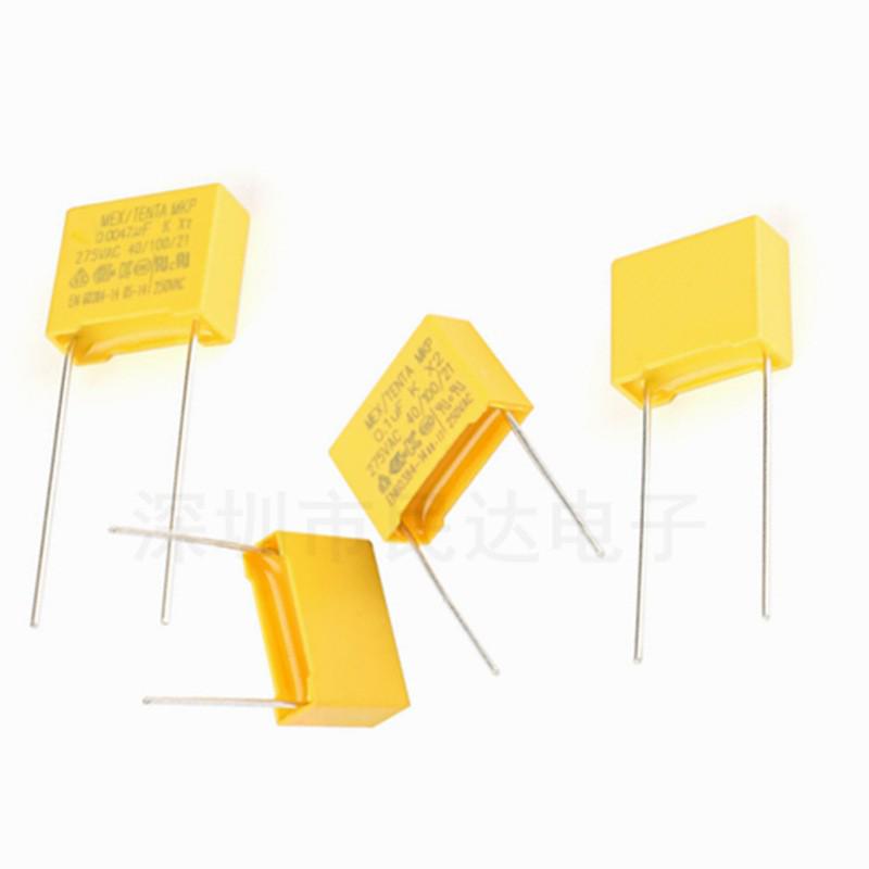 X2 Safety Capacitors: 275V 102K/103K/104K, Capacitance: 0.001µF/0.01µF/0.1µF, 275V 100nF
