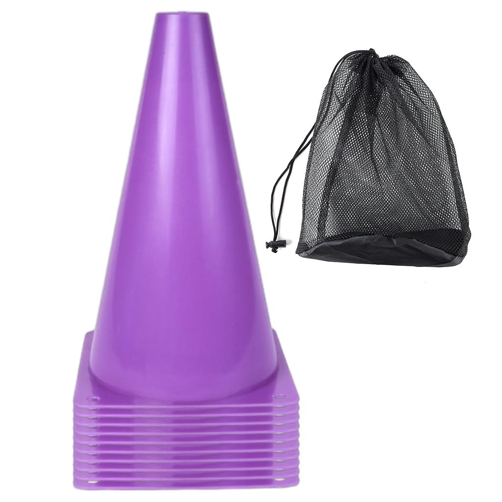 10Pcs Plastic Agility Cone Football Sign Buckets Soccer Training Marker Obstacle Cones Football Training Maker Bucket
