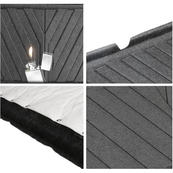 Front Engine Hood Insulation Cotton Pad Double-Layer Front Trunk Lid Mat Cover Soundproof,Compatible with Tesla Model Y