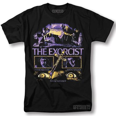 Das Exorzist T-Shirt Klassischer Horrorfilm Vintage Grafikdesign T-Shirt