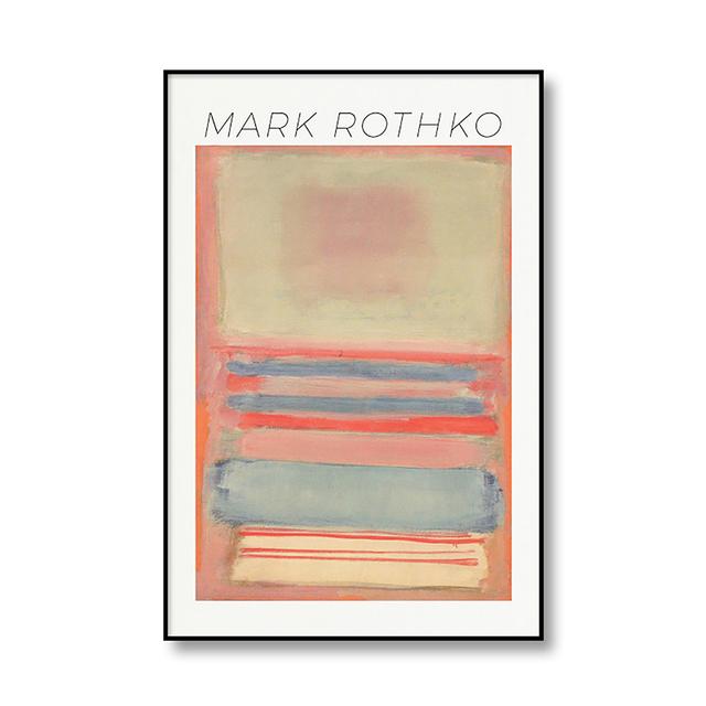 Mark Rothko Classica astratta su tela Poster e stampa Wall Art Pittura Immagine decorativa Soggiorno moderno Decorazione della casa