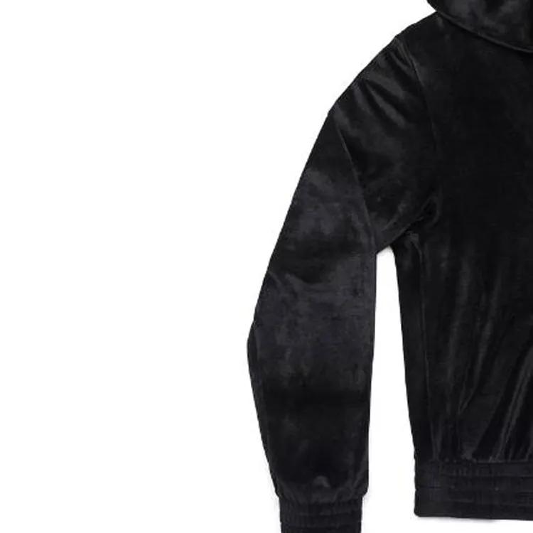 Balenciaga Bb Paris Strass Zip Up Fitted Hoodie Black (Unisex) Sweatshirts 751792TOV101000