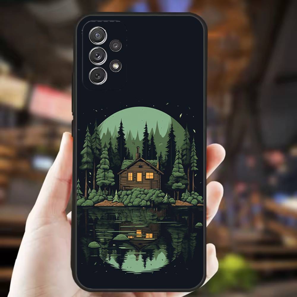 Nature outdoor camping Phone Case For Samsung S25,S24,S21,S22,S23,S30,Ultra,S20,Plus,Fe,Lite,Note,10,9,5G Black Cover