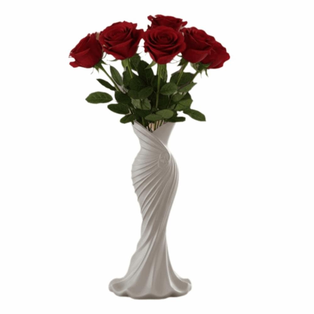 Blumenarrangement 3D-gedruckte Blumenvase Kleiderförmige Dekorationsvase Heim-Schreibtischdekorationen