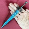 Metal Naraka Bladepoint Katana Blade Steel Sword Anime Ninja Knife Real Size Japanese Original Samurai Sabre Toy 8.6inch Kid Friendly Entertaining Fun