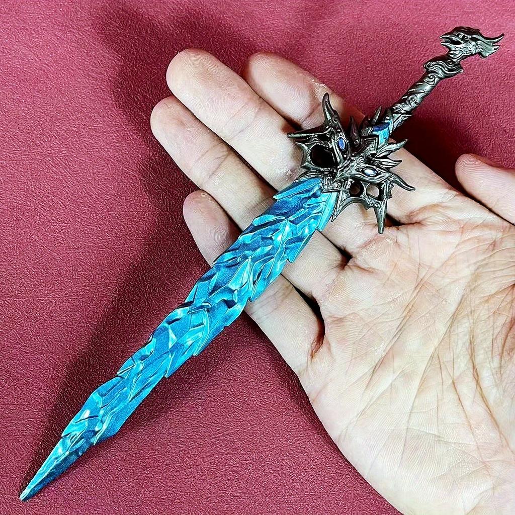 Metal Naraka Bladepoint Katana Blade Steel Sword Anime Ninja Knife Real Size Japanese Original Samurai Sabre Toy 8.6inch Kid Friendly Entertaining Fun