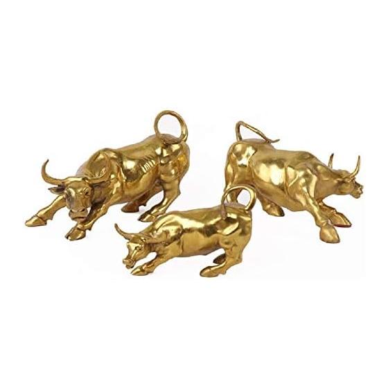 Copper Ox Cow Wall Street Cow Statue New Year Celebration Cow Zodiac Good Luck Ornament Lucky Charms Money Luck Financial Luck Feng Shui Goods