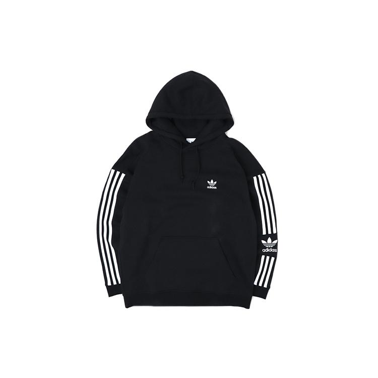 adidas originals Lock Up Fleece Lined Casual Sports Pullover Black Men s ED6124 M