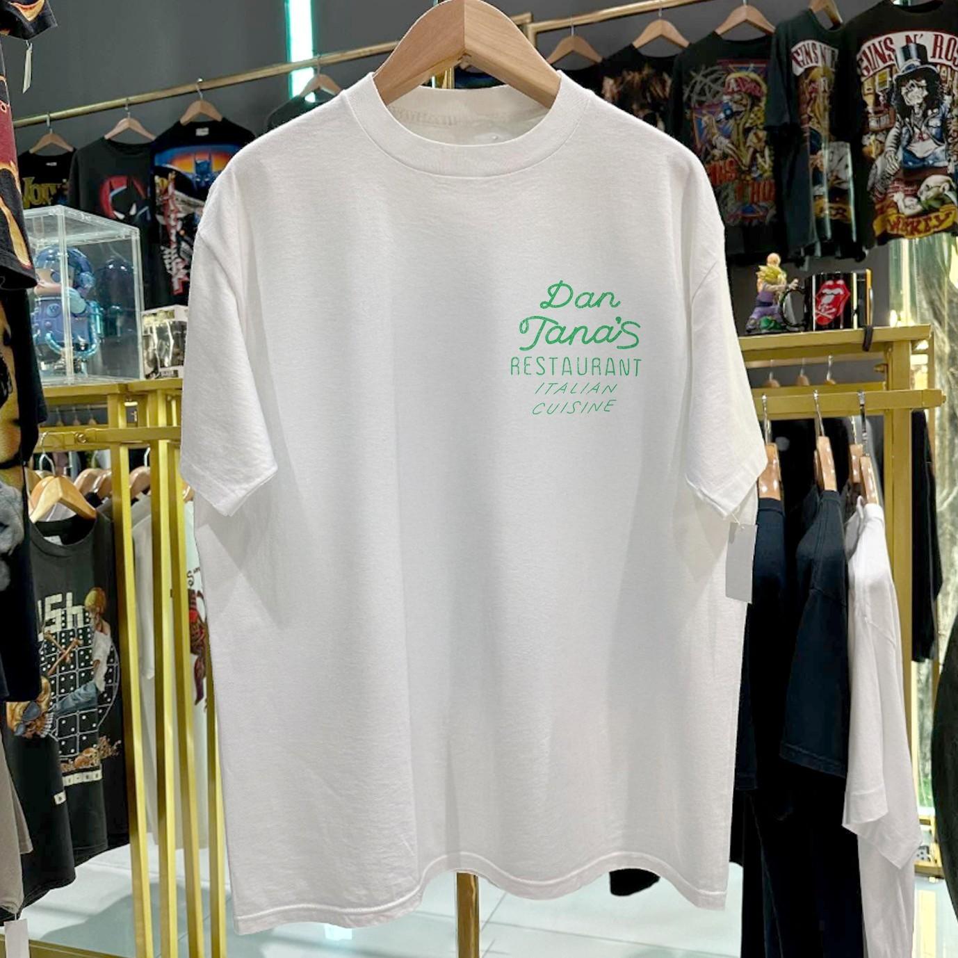 90s Dan Tana s Italian Cuisine Aged T-Shirt White M L