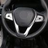 ABS Car Interior Steering Wheel Frame Cover Trim Sticker for BMW 3, 5, 7, 6 Series GT X3 X5 X7 G01 G05 G07 G20 G30 G11 Luxury 2019-2020 (Carbon