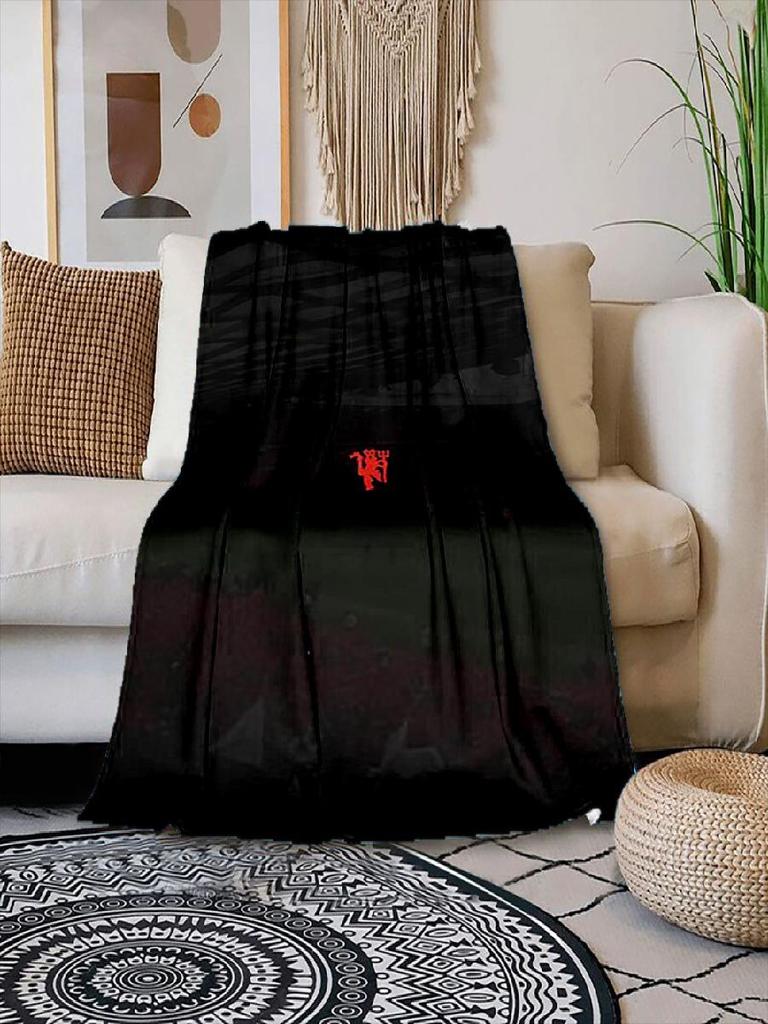 Manchester United Fleece Blanket for Sofa Bed or Chair  Super Soft Comfortable Flannel Throw