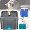 Water 2l Cat Fountain Pet Dog Led Drinking Bowl Automatic Dispenser Shape Cube
