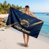 Leeds Rhinos Personalisiertes Namens-Text-Strandtuch, Weiches Saugfähiges Handtuch Strand Pool Reise Persönliches Geschenk