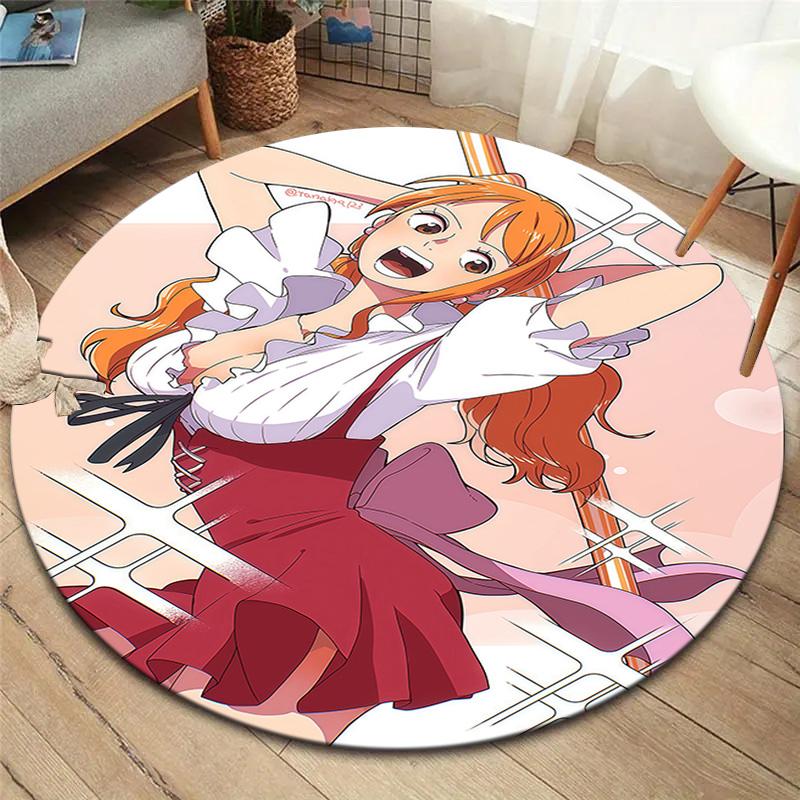Nami Round Area Rug Carpet Rug For Living Room Bedroom Sofa Playroom Decor Nonslip Floor Mat