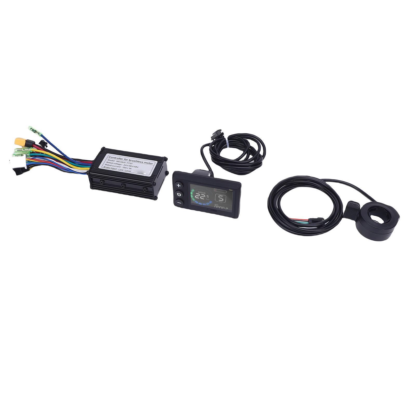 

ЖК-прибор и комплект контроллера 36 В 48 В 15 А 3-режимный контроллер с ЖК-дисплеем 130X Ручка газа