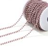 1 Meter Stainless Steel Glass Faceted Beaded Chains 3mm Eyeglass Beads Handmade Rosary Chain for DIY Necklace Bracelet Anklets