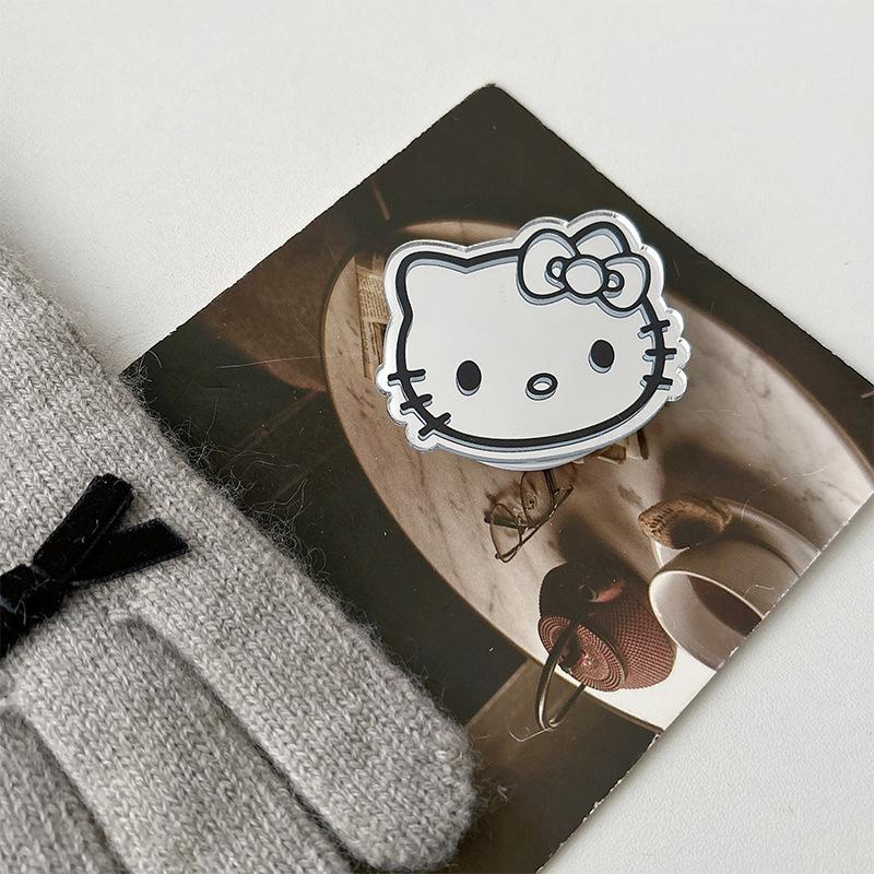 Color Lines Kt Cat Mirror Mobile Phone Airbag Bracket Wind Back Sticker Retractable Lazy Desktop Bracket