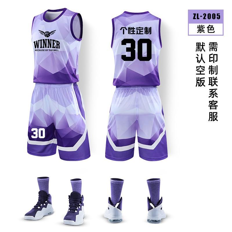 Mens Basketball Jersey Set Training Uniform Team Sportswear Custom Print Sleeveless Breathable Athletic Wear