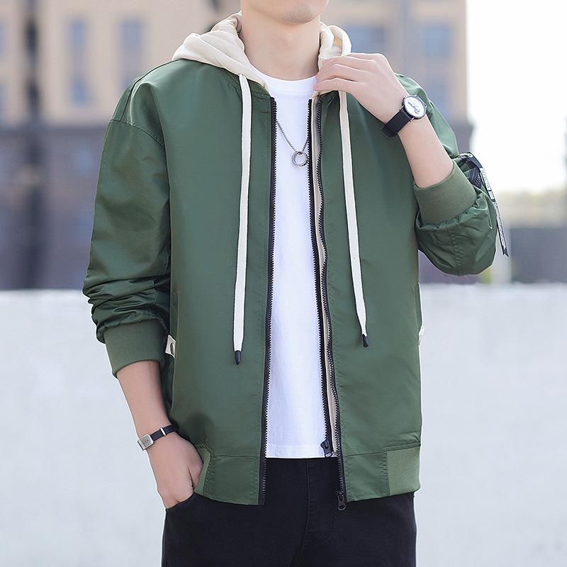 

Autumn and Winter New Jackets, Men s Fake Two-piece Casual Jackets, Trendy Versatile Casual Tops 5XL