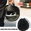 Helmet Bag Plush Soft Drawstring Pocket Dust Proof Good Toughness Full Half Helmet Storage Bag For Motorcycle Cycling Scoot R7l3