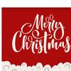 Banner Christmas Decorative Garden Flag Linen Ornament Accessories Courtyard
