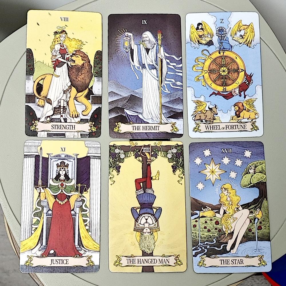 Secret Mirror Tarot Deck 78 Stück Bunte Tarotkarten Basierend auf dem Rider-Waite-System 10,3*6cm