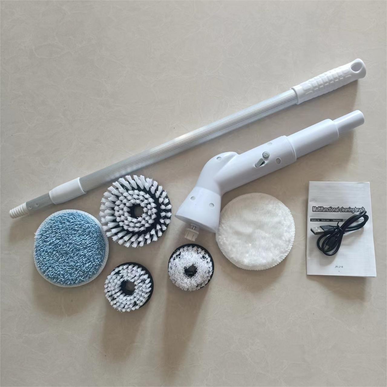Беспроводная выдвижная электрическая щетка для уборки ванной комнаты и пола 8 в 1