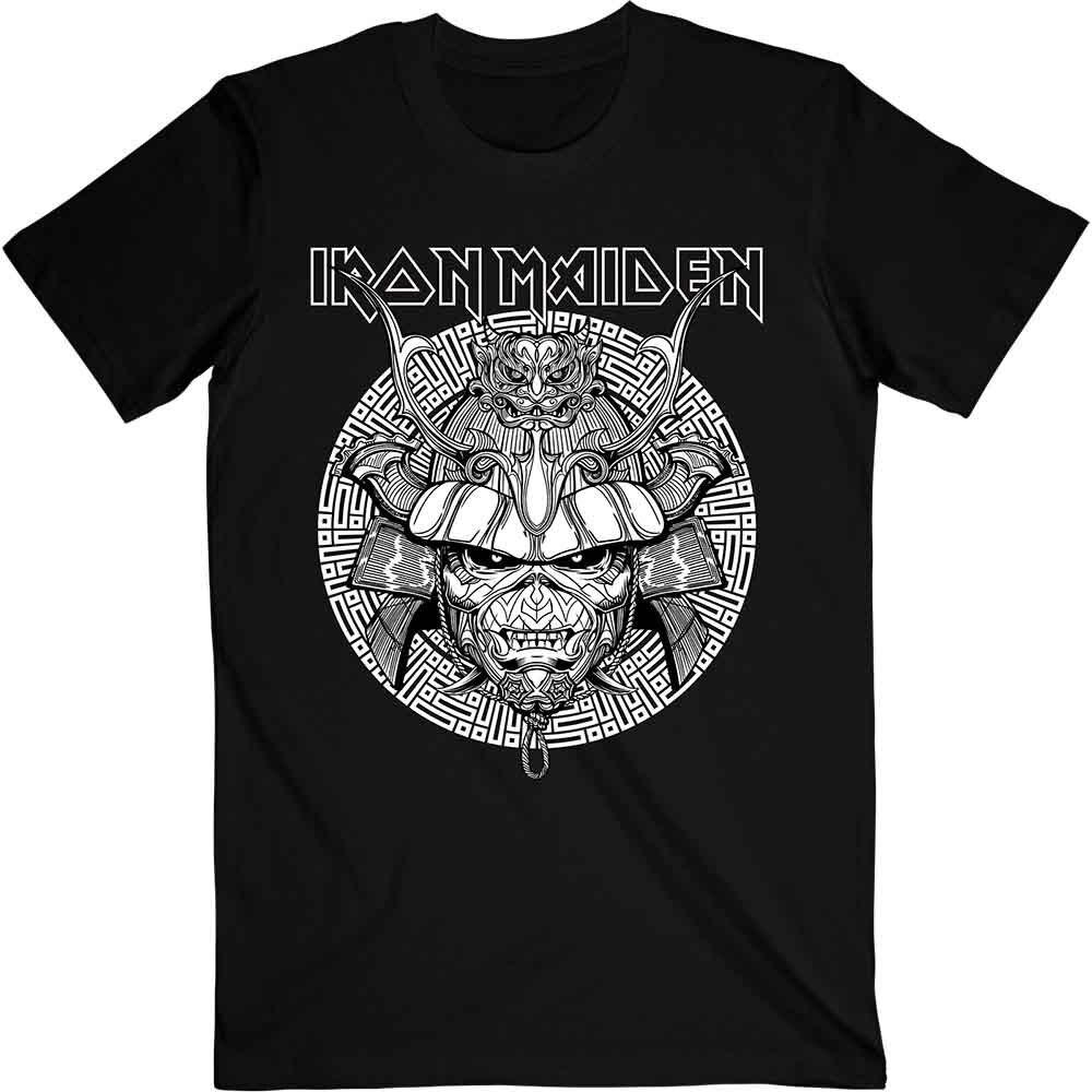 Iron Maiden Senjutsu Samurai Graphic White T-Shirt Black New XXXL