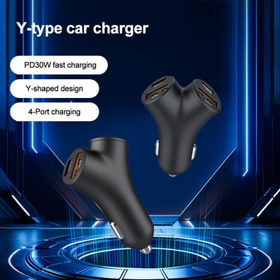 78W Autoladegerät Dual USB Typ C PD Schnellladung Handy Netzteil für iPhone 14 13 Huawei Xiaomi Samsung iPad Laptop Tablet