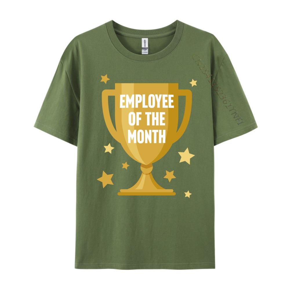 Employee Of The Month Black Graphic Tees Vintage T Shirts T Shirt for Men EU SIZE Casual