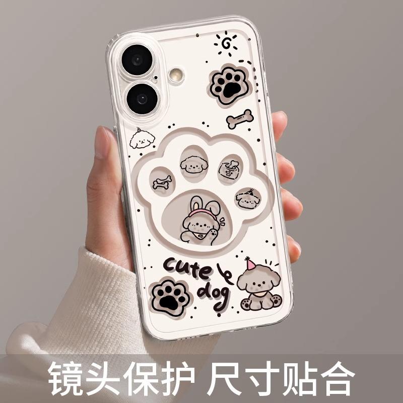 Cute Claws Are Suitable for Apple 16promax Mobile Phone Case 13 New 15pro Transparent 1211Pro All-inclusive Anti-drop.