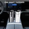 1 Stück Intelligente Thermosflasche für das Auto mit Temperaturanzeige Tasse für Mercedes Benz AMG B/C/E/S-Klasse A-Klasse C200L GLC GLK CLA Zubehör