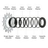 Piñones de Cassette Monovelocidad para Bicicletas, 16T 18T Kits de Conversión Monovelocidad para Bicicletas de Montaña con Espaciador y Anillos de Bloqueo