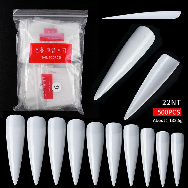 Nail Art French, Autocolant Complet și Autocolant Jumătate, Unghie Balerină, Unghie Țeavă de Apă, Vârf Picătură de Apă Piesă Unghie Pe Stoc