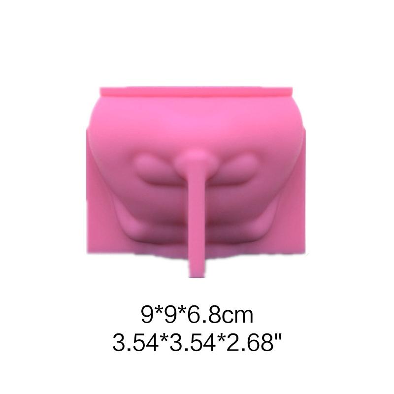 Silicone Planter Molds Dog Mold for Handmade Flower Pots Pen Holder Molds Resin Crafts Clay Molds DIY Hand Crafts