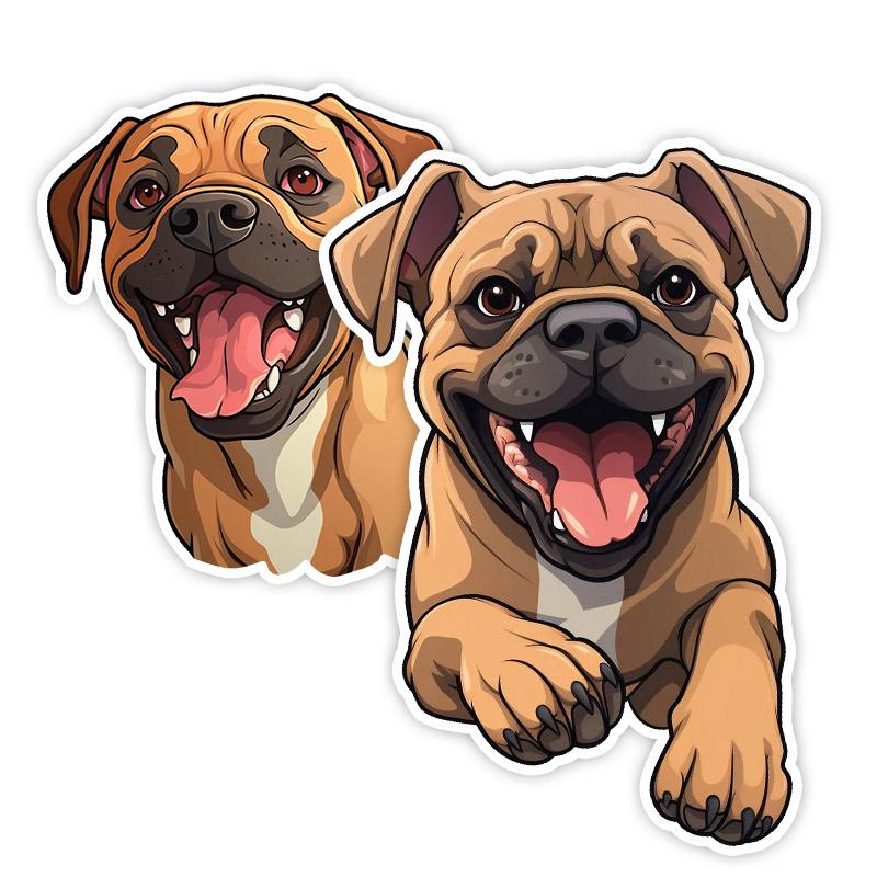 "Boxer Dog"Car Sticker Vinyl Decal Waterproof Rear Window Motorcycle Camper Bumper Truck Laptop Decoration TM420