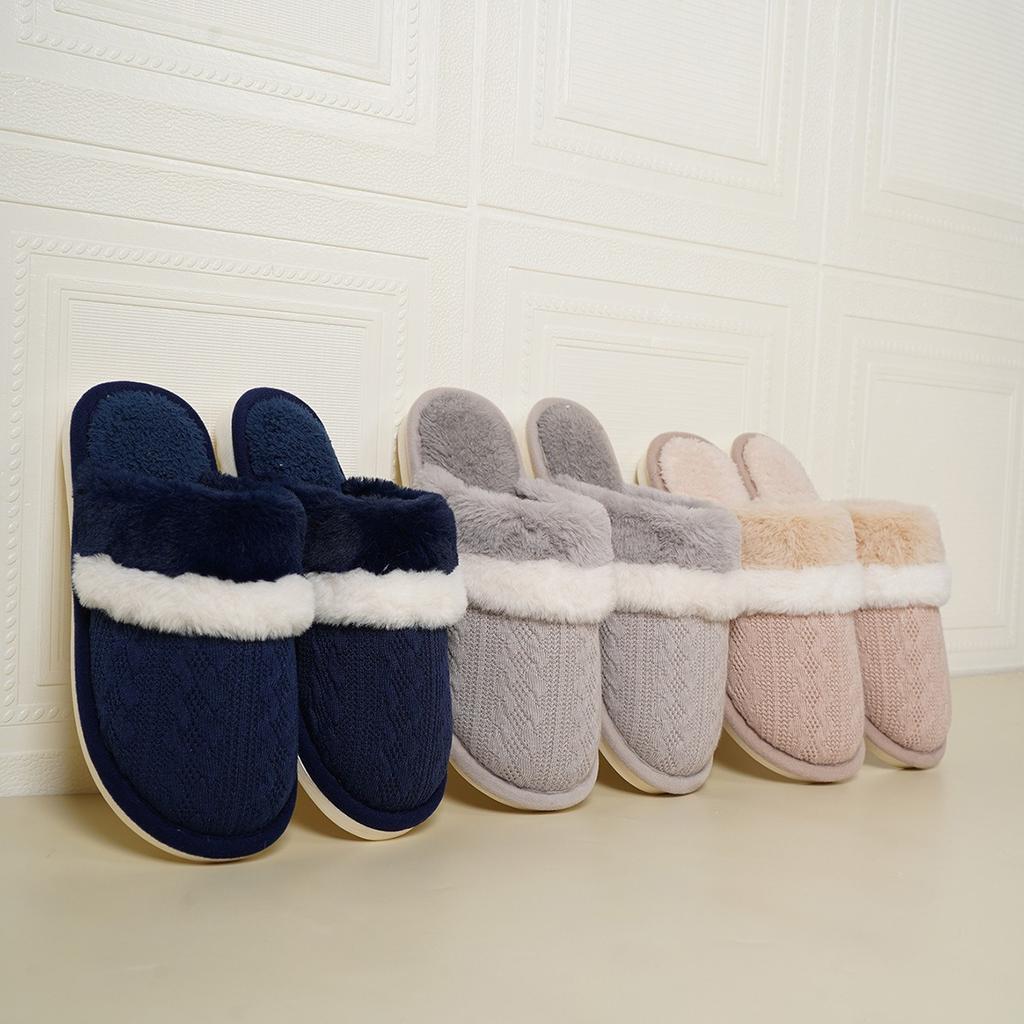 Winter Hairy Slippers, Home Anti Slip Slippers, Men's Indoor Plush Cotton Slippers, Women's Slippers