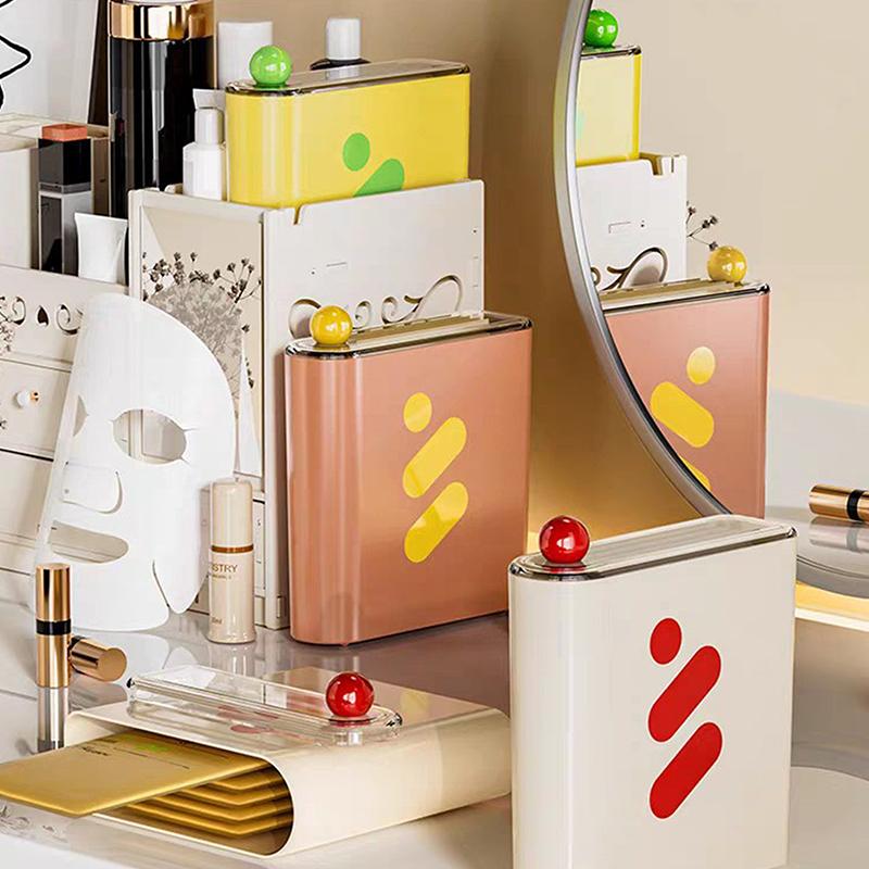 Sheet Mask Storage Box Home Refrigerator Facial Mask Fresh-Keeping Box Dust Cosmetics Organizer Box Sealed Moisturizing Box