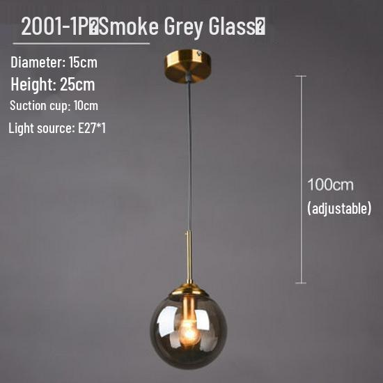 

Скандинавский минималистичный стеклянный подвесной светильник для спальни, ресторана, бара или кафе Without Light Source