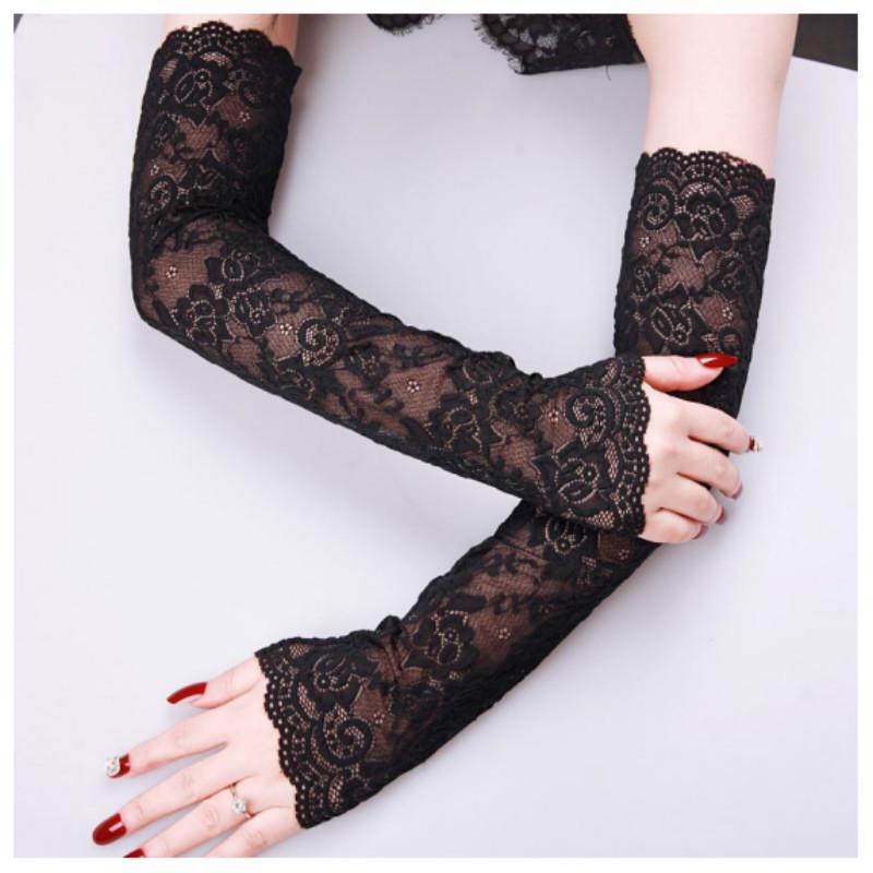 Summer UV Protection Ice Lace Arm Sleeves – Sun Protection, Driving Sleeves