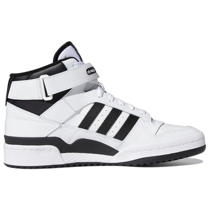 adidas Forum Mid White Black Unisex Sneakers Cloud-White Core-Black FY7939