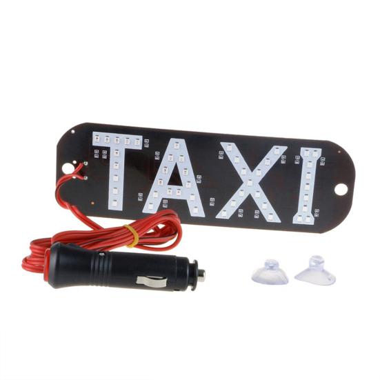 Taxi LED License Plate Car Light Windscreen Cab Indicator Inside Signal Lamp