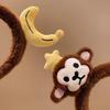 Cute Monkey Banana Plush Headband for Women – Versatile Hair Accessory for Face Washing & Daily Wear in Autumn/Winter