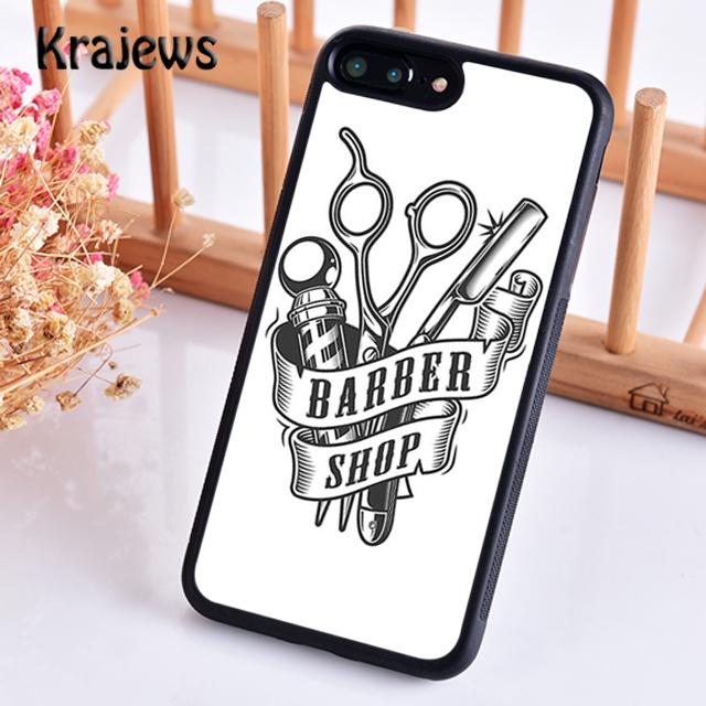 Krajews Hair Stylist Scissors Phone Case Cover For iPhone 17 Air 16 15 14 Plus 11 12 13 Pro Max Coque Shell Fundas