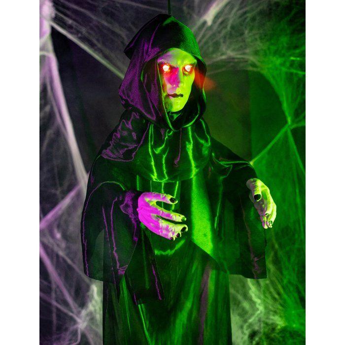 Décoration lumineuse moine suspendu 120 cm