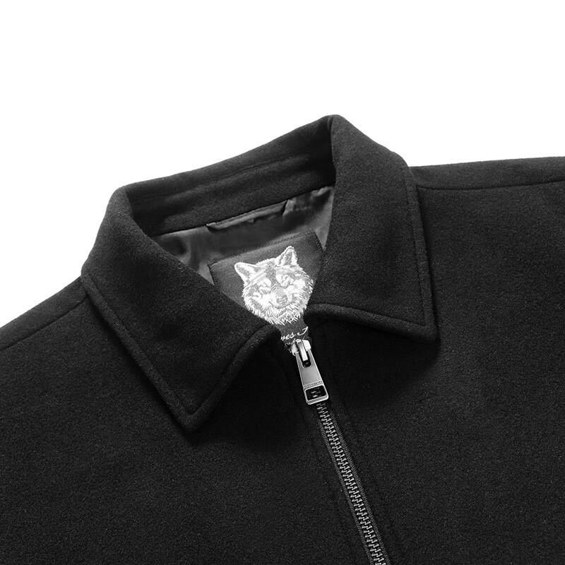 SEPTWOLVES Men's Wool Blend Lapel Jacket