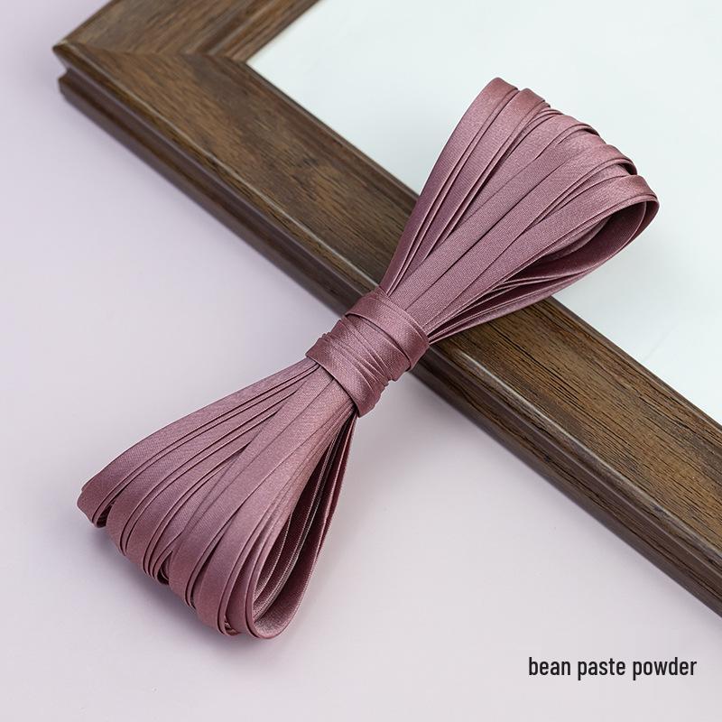 Hengmeihe Satin Cheongsam Paspelband - 0,6 cm Bügelfreie Saumeinfassung für Bekleidungszubehör